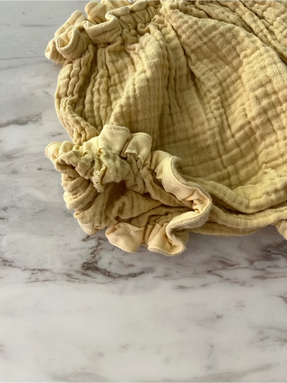 Soft Yellow Muslin Diaper Cover